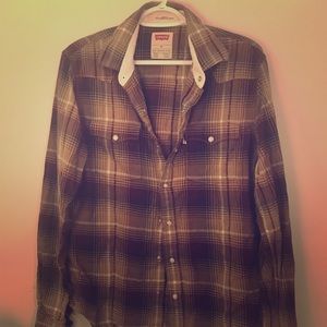 Levi’s plaid western shirt